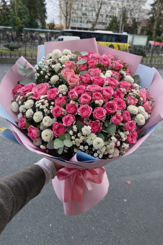 Pembe Çardak Gül Buketi
